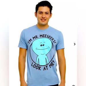 Rick And Morty Mr. Meeseeks Pop Culture T-Shirt - Size Medium Unisex